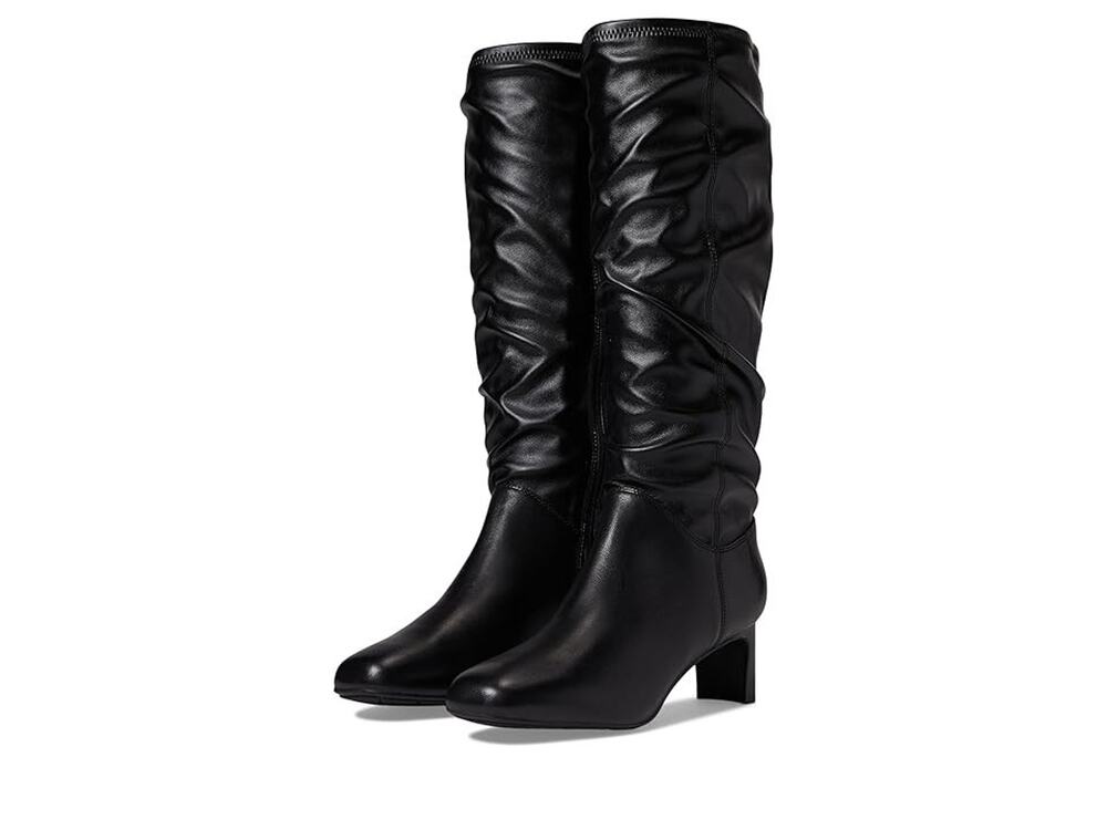 Clarks Women's Kyndall Rise Fashion Boot Size 6.5W Combi Black
